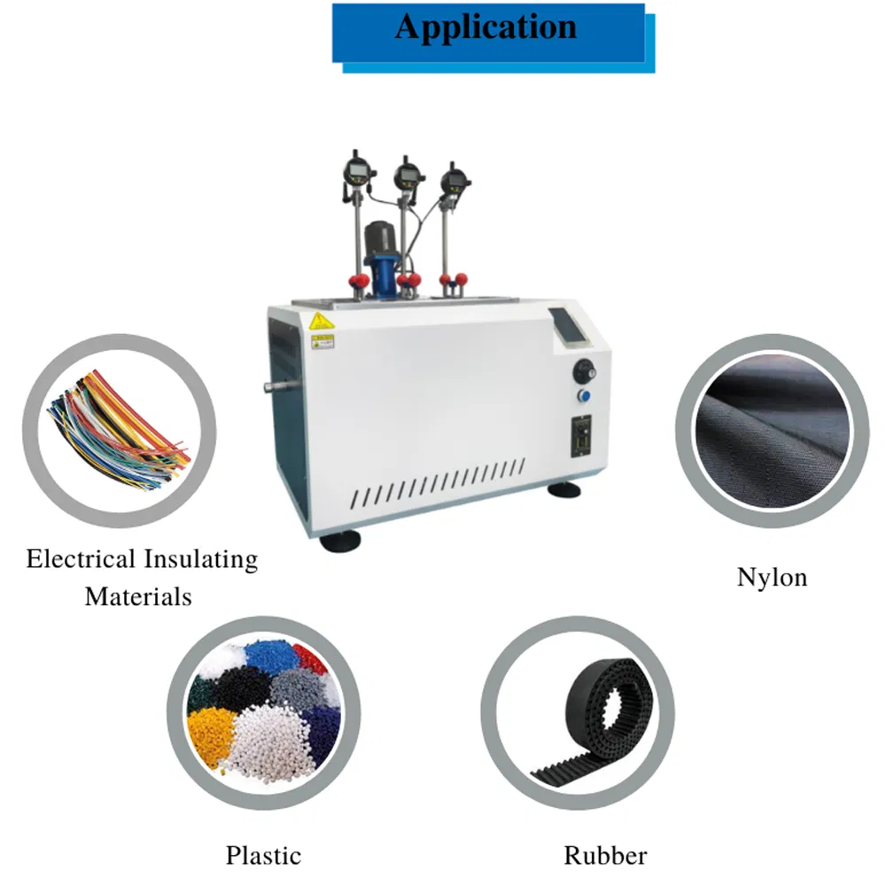 Equipo de ensayo termoplástico Máquina de ensayo Vicat Probadores de temperatura de punto de ablandamiento 1