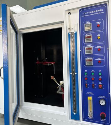 Teste de combustión de la cámara de ensayo de llama de plástico eléctrico con teclado 105 ml/min